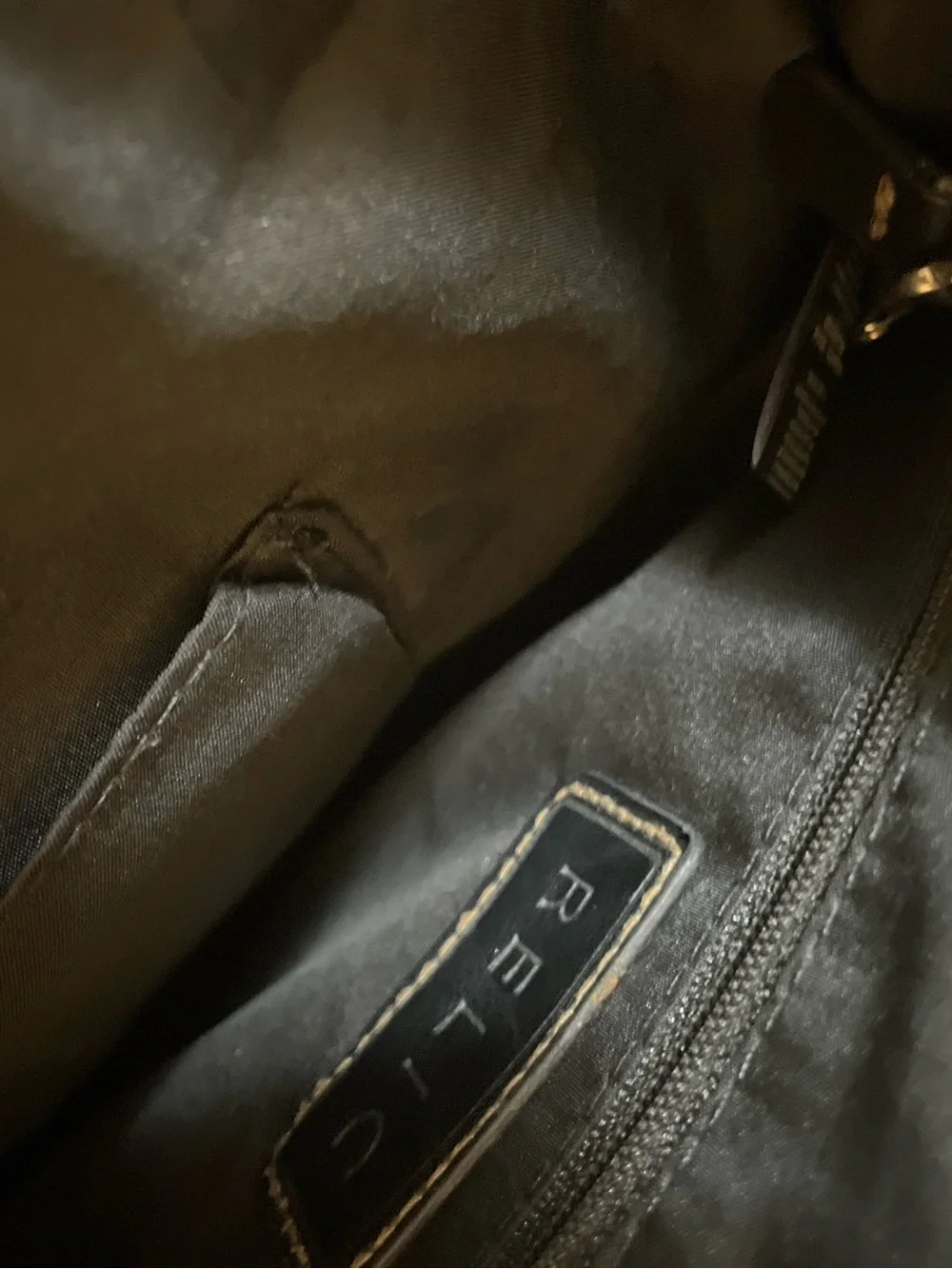 Relic Black Crossbody Bag with Logo Accent